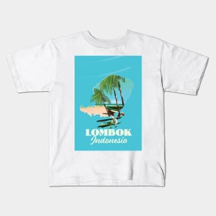 Lombok Indonesia map Kids T-Shirt